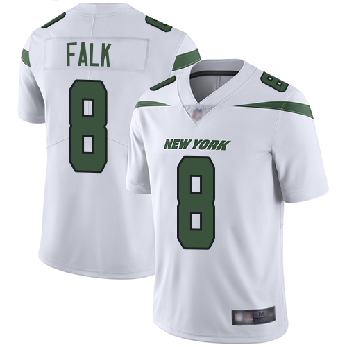New York Jets Limited White Men Luke Falk Road Jersey NFL Football #8 Vapor Untouchable->women nfl jersey->Women Jersey